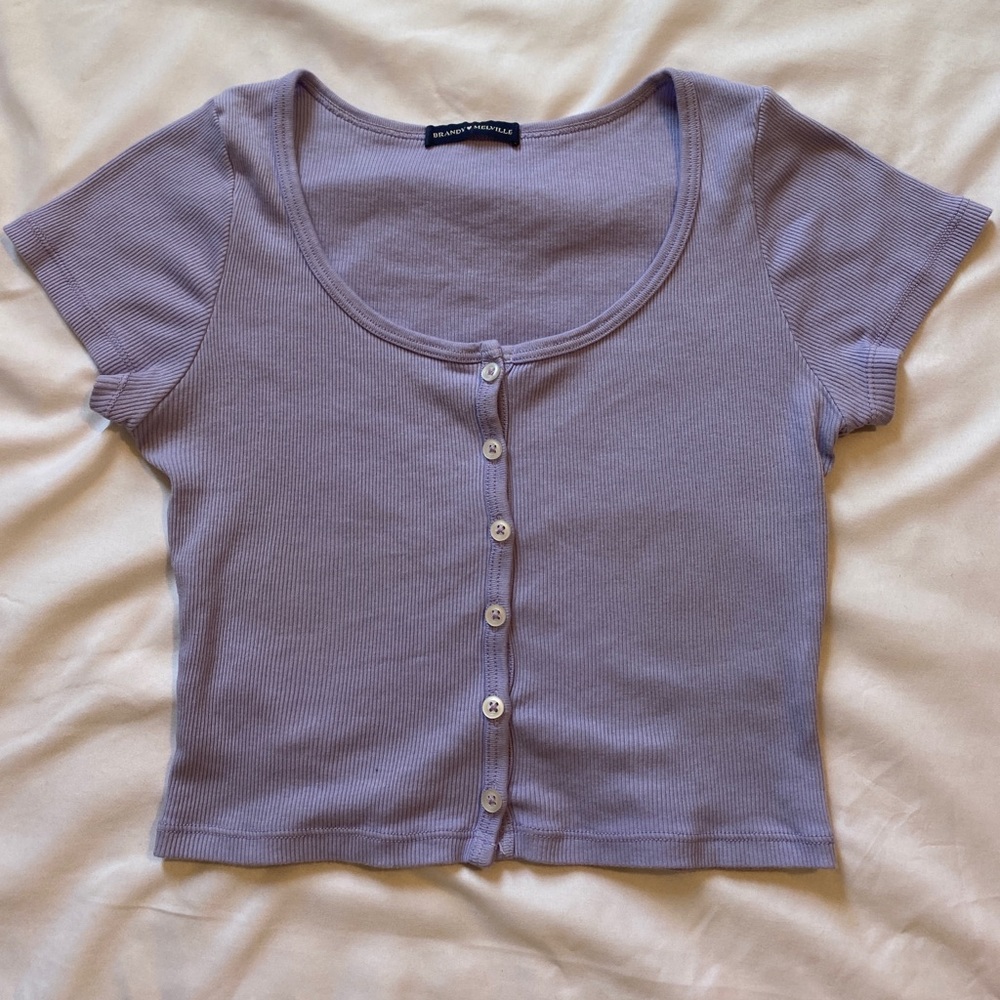 Brandy Melville purple zelly top